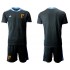 Camisola Bélgica Guarda-redes Criança Equipamento Primeiro Euro 2020 Manga Curta